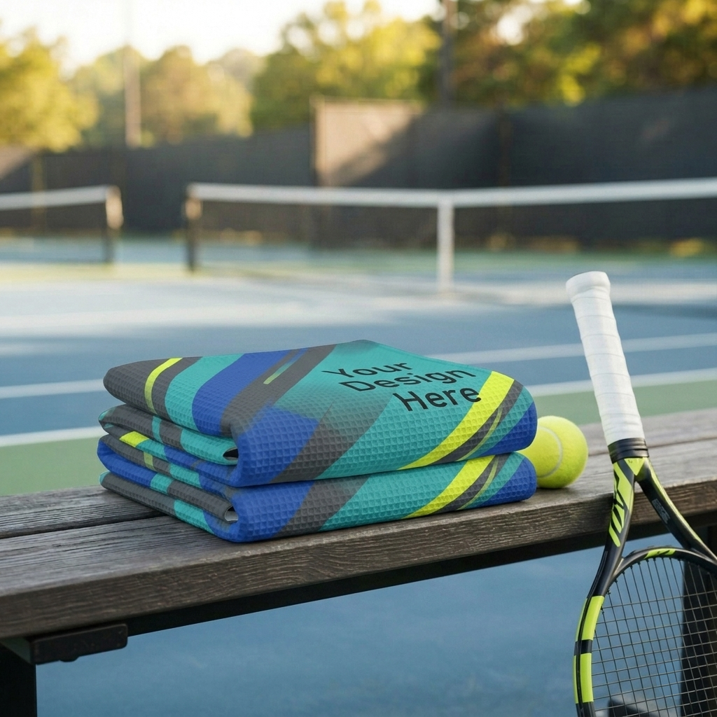 20"x 30" Sublimated Waffle Microfiber Sports Towel