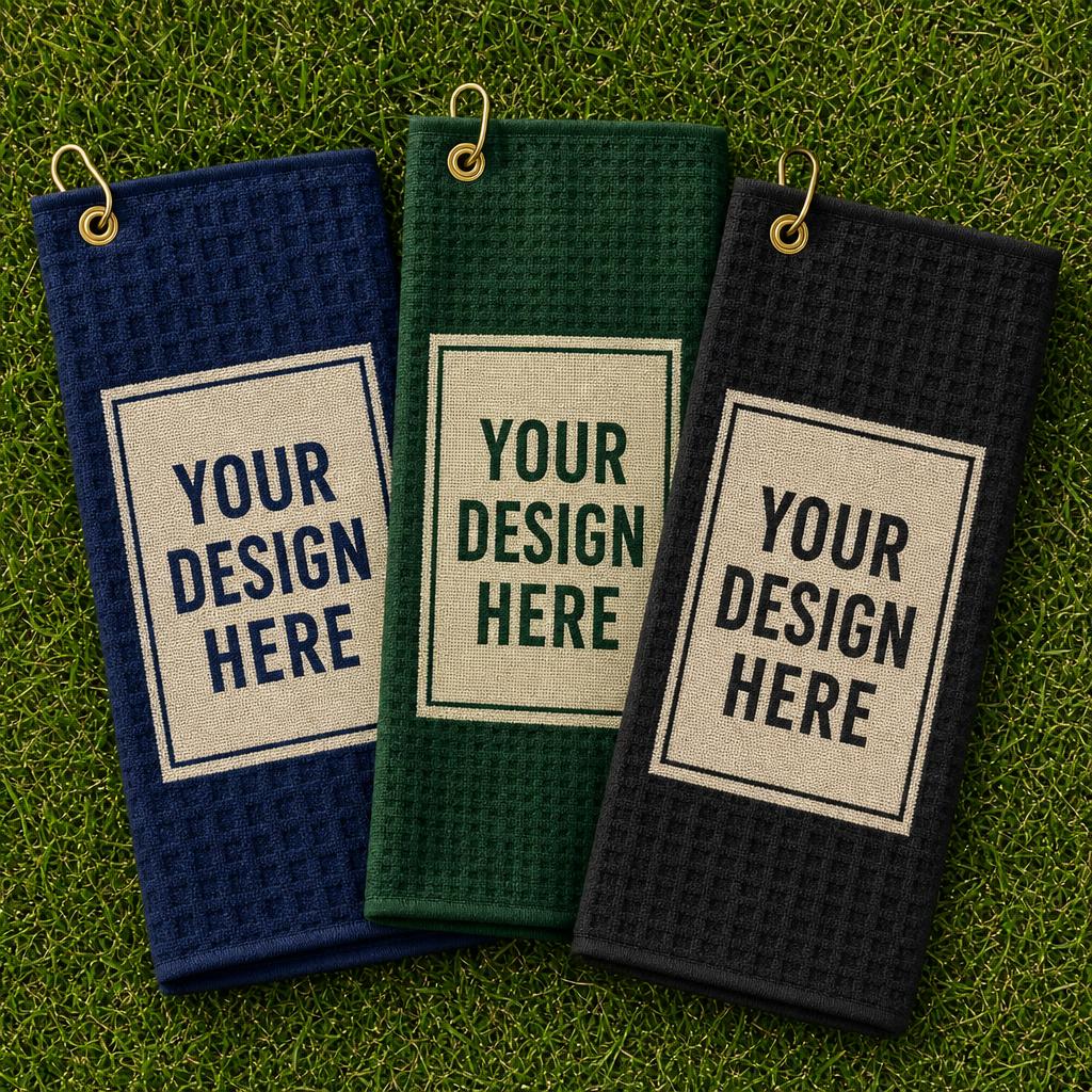 Custom Jacquard Woven Golf Towel