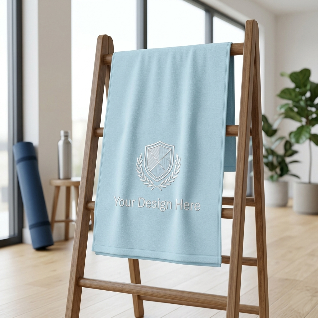 440 GSM 16"" x 25"" Cotton Velour Sports Towel
