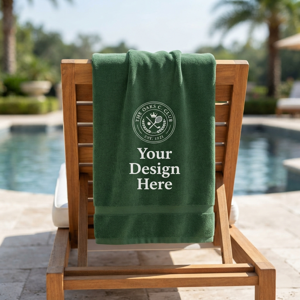 Luxury USA Cotton Terry Velour Sport Towel - (16" x 25")