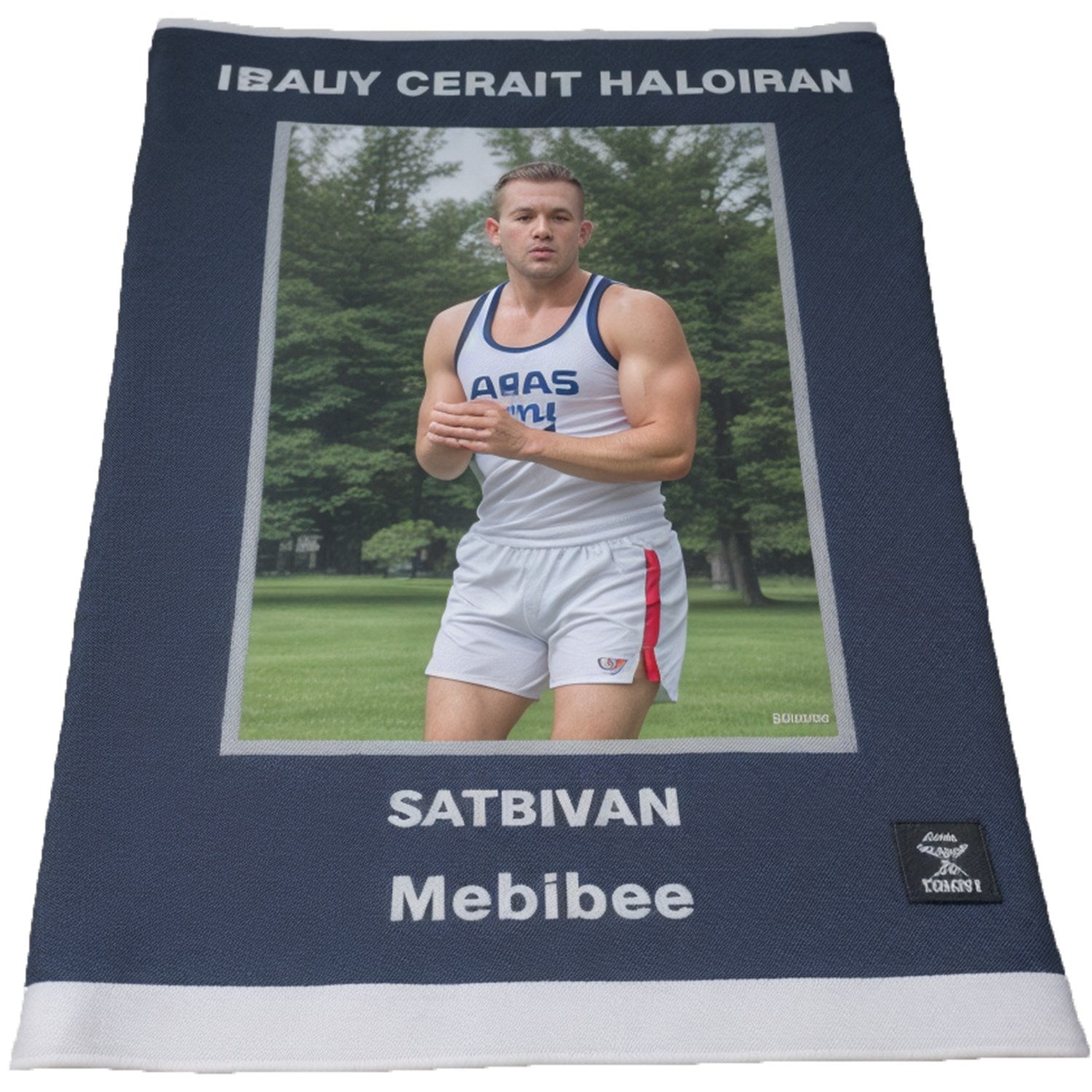 11" x 18" Sublimated Serged Hem Microfiber Rally Towel