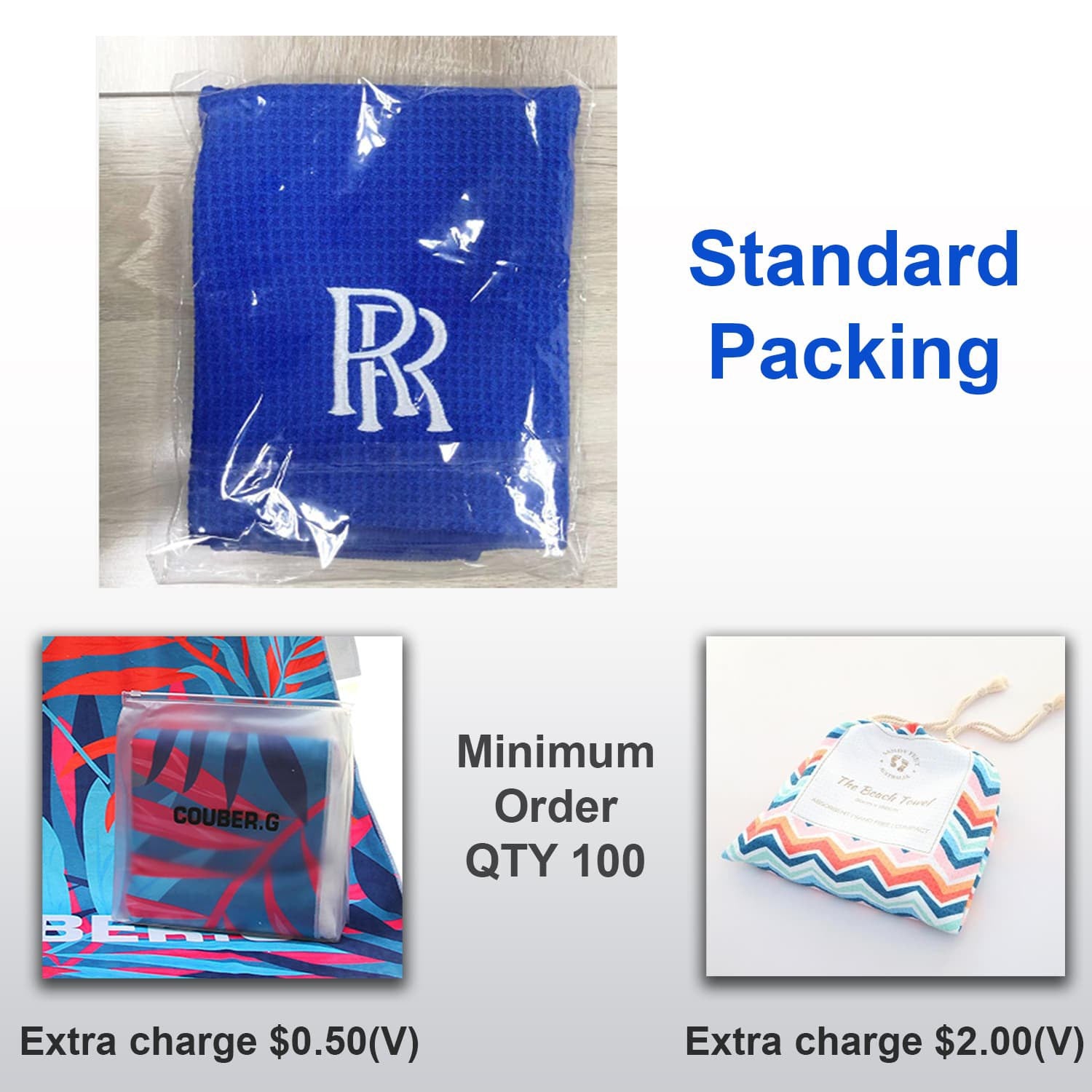 20"x 30" Sublimated Waffle Microfiber Sports Towel