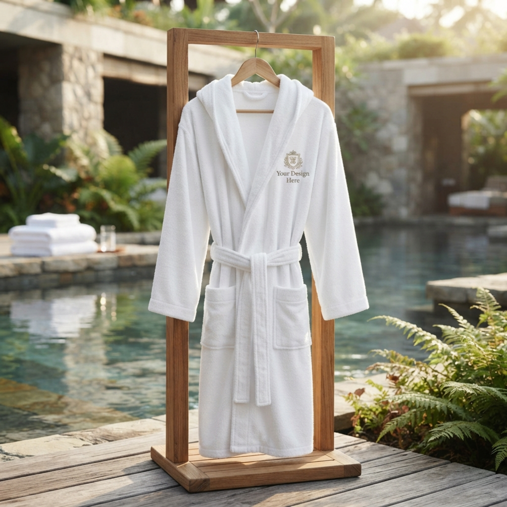 Terry Velour Hooded Robe